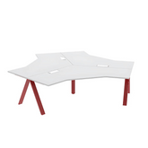 PEAK-C 120° Y-Shaped Metal Frame Modular Office Workstation Desk - Gavisco Office Furniture